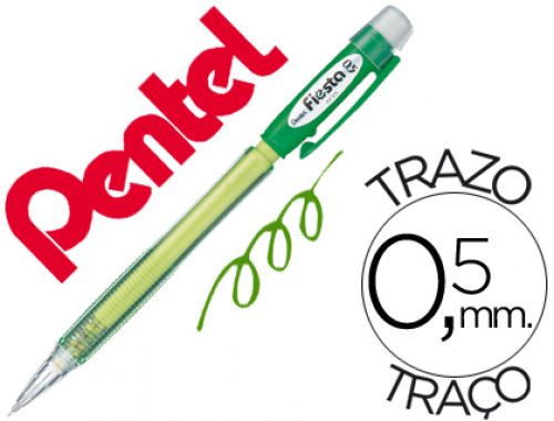 Lapiseira pentel ax105 fiesta 0,5 mm verde , Pentel , 45128 , 4902506059154